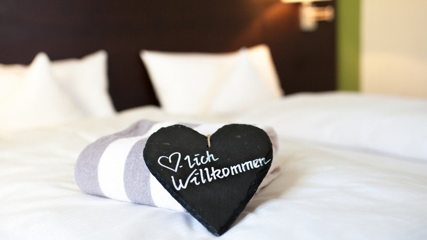 Willkommensgruß im Zimmer Willkommensgruß im Zimmer